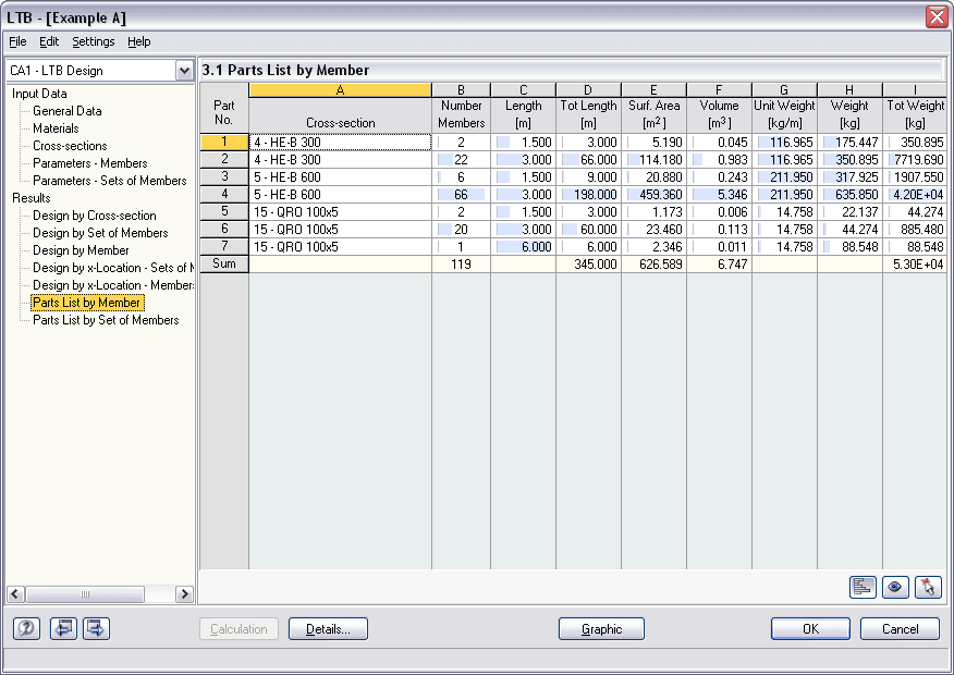 1.4 Parameter - Stäbe, Drehbettung