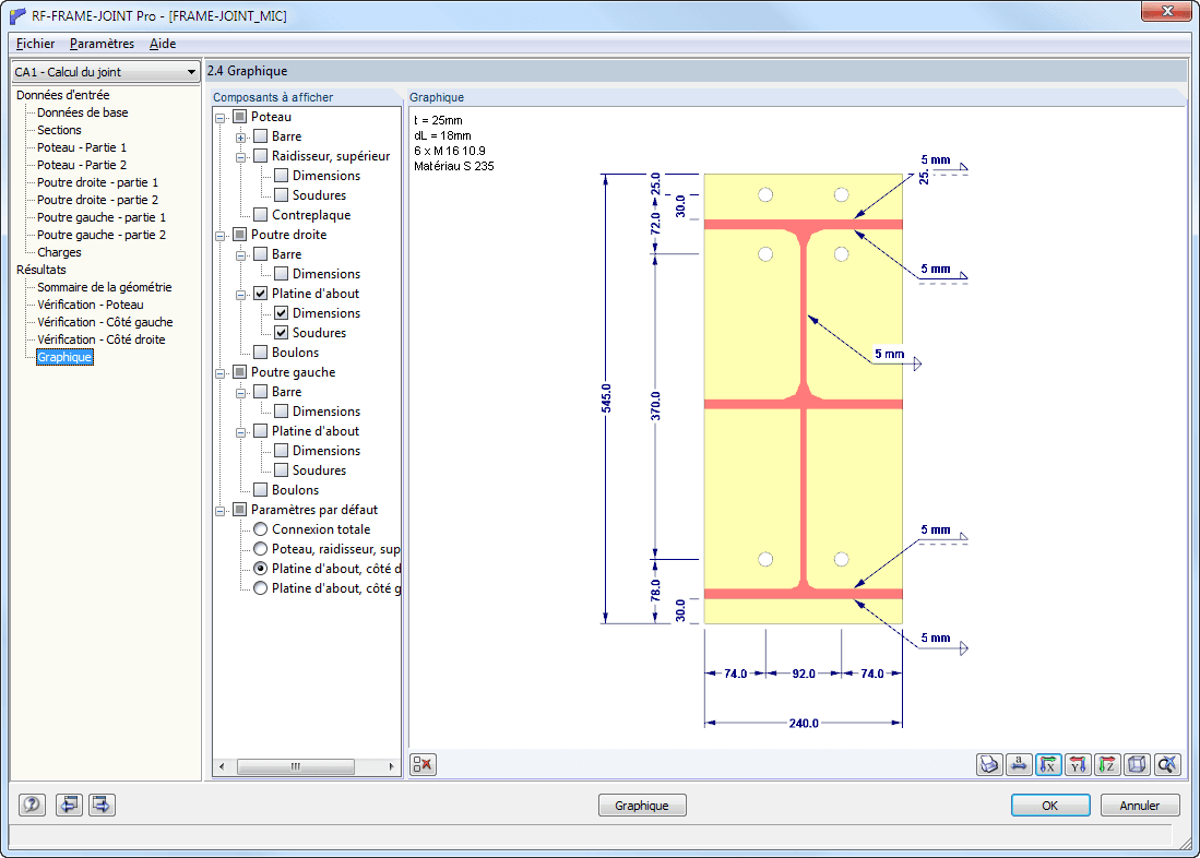 2.4 Grafik - Stirnplatte rechts