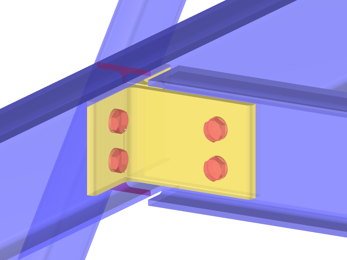 Module additionnel RF-/JOINTS Steel - DSTV pour RFEM/RSTAB | Assemblages types dans la construction métallique selon l'EC 3