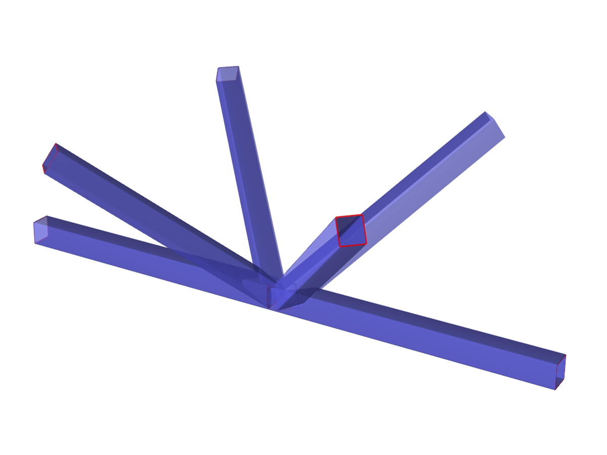 Module additionnel RF-/CAVITY pour RFEM/RSTAB | Vérification à l'ELU des assemblages entre des profilés creux soudés selon l'EC3