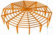 Halle circulaire en bois