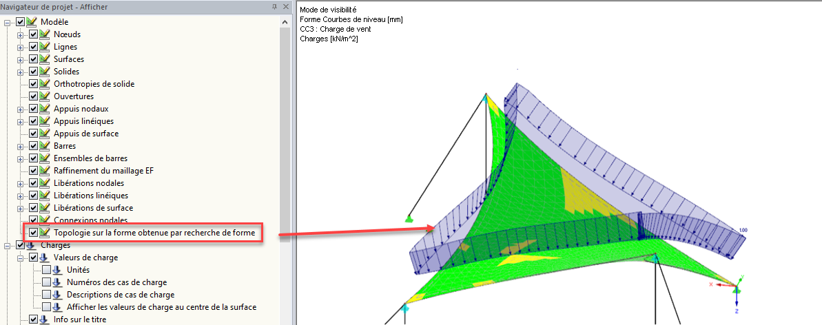 RF-FORMFINDUNG: Topologie auf der Formfindungsform