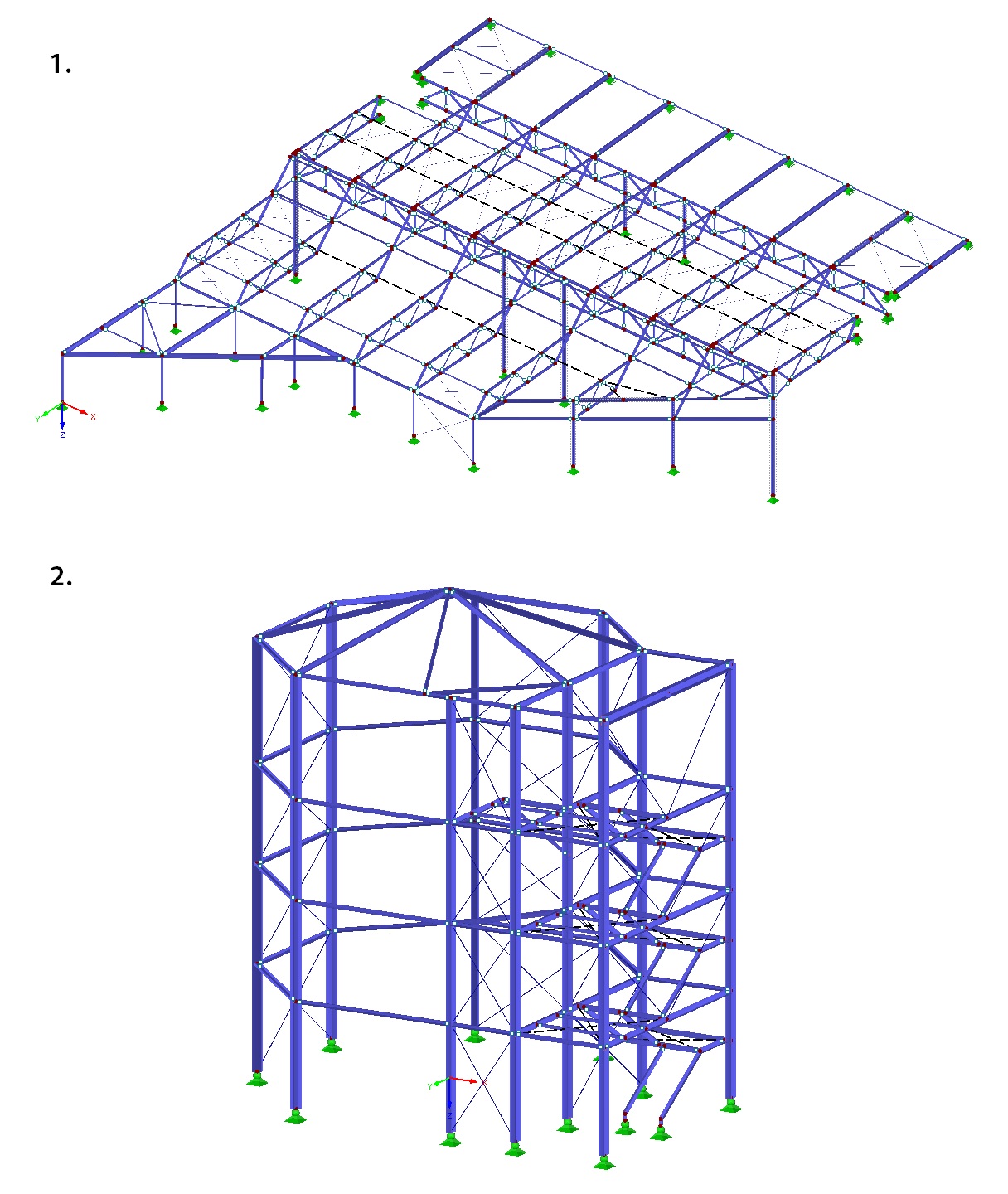 Thèse de Oldřich Mudra : Calcul et évaluation de la structure en acier du complexe aquatique de la Šutka à Prague