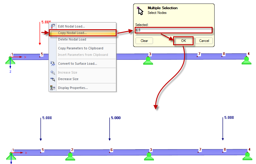 Copy Nodal Load