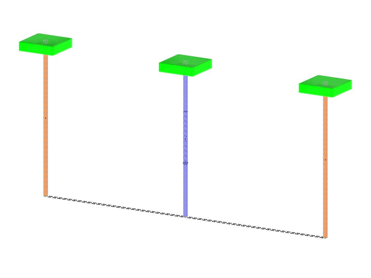 Structure en treillis avec charge thermique