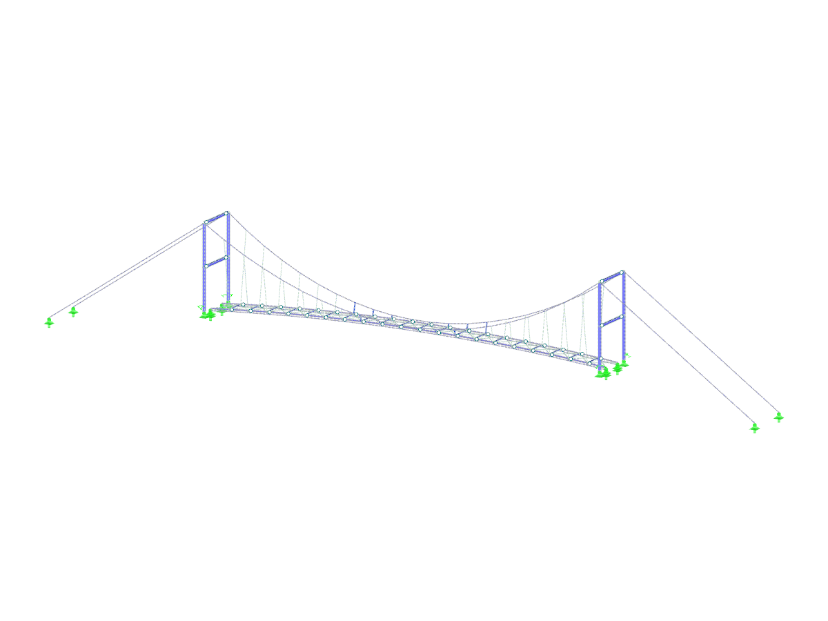 Nouvelle construction d'un pont suspendu au Sri Lanka