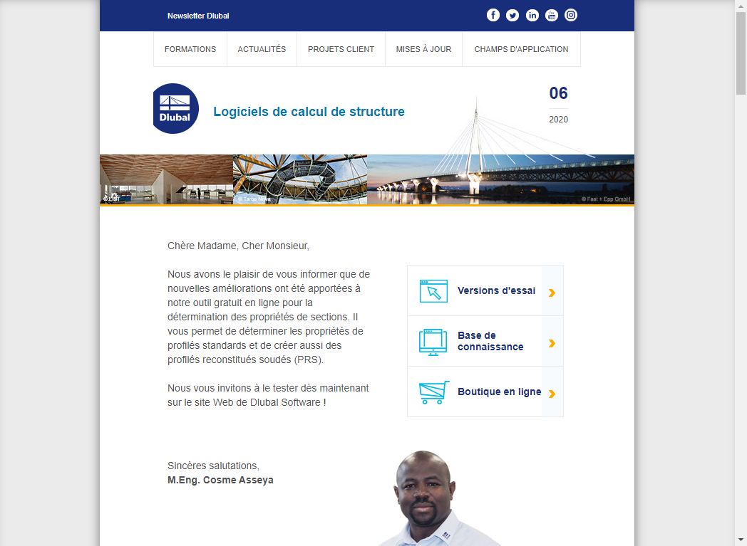 Newsletter Dlubal | Juin 2020