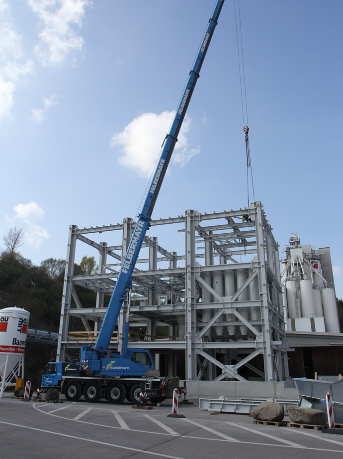 Structure acier en cours de construction (© www.dw-ingenieure.de)