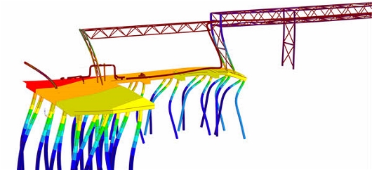 Eigenform des Modells in RFEM (© Witteveen+Bos N.V.)