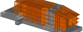 Projet client réalisé avec le logiciel de calcul de structure RFEM de Dlubal Software : Siège de l'association des paysans du Pays de Bade à Fribourg-en-Brisgau, Allemagne