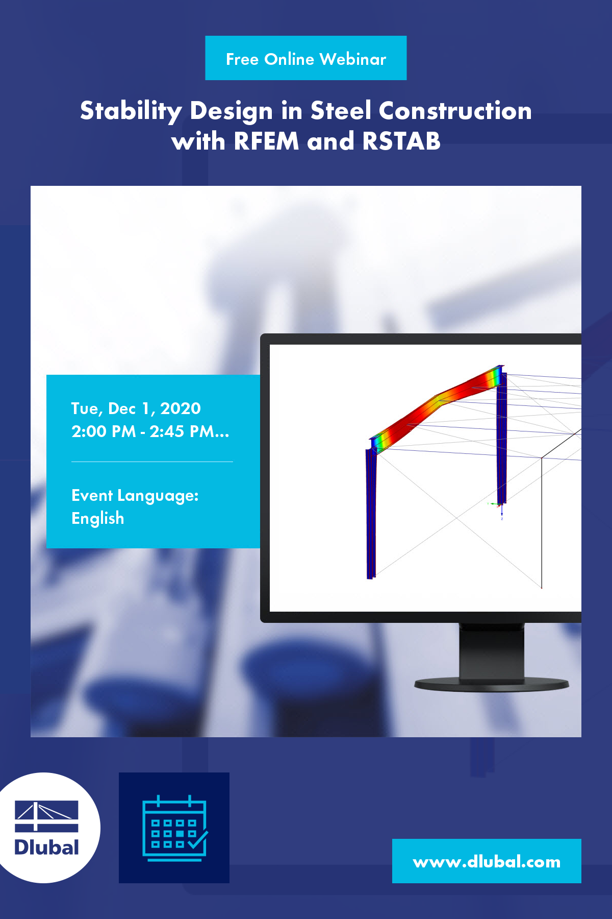 Vérification de la stabilité d'une structure métallique avec RFEM et RSTAB