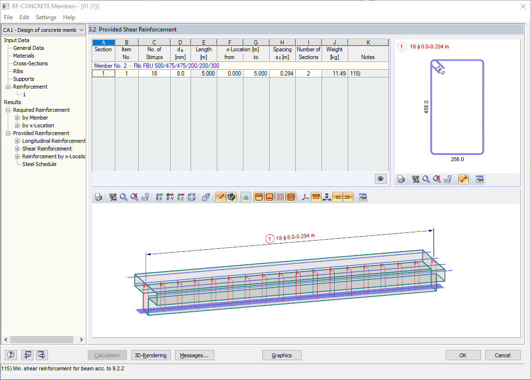 Mode de la structure