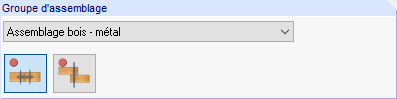 Groupes d'assemblages bois-métal