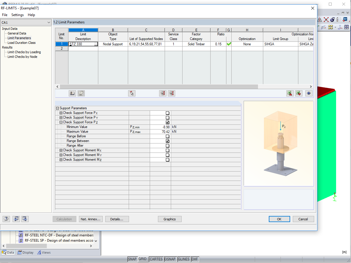 Calcul dans RF-LIMITS