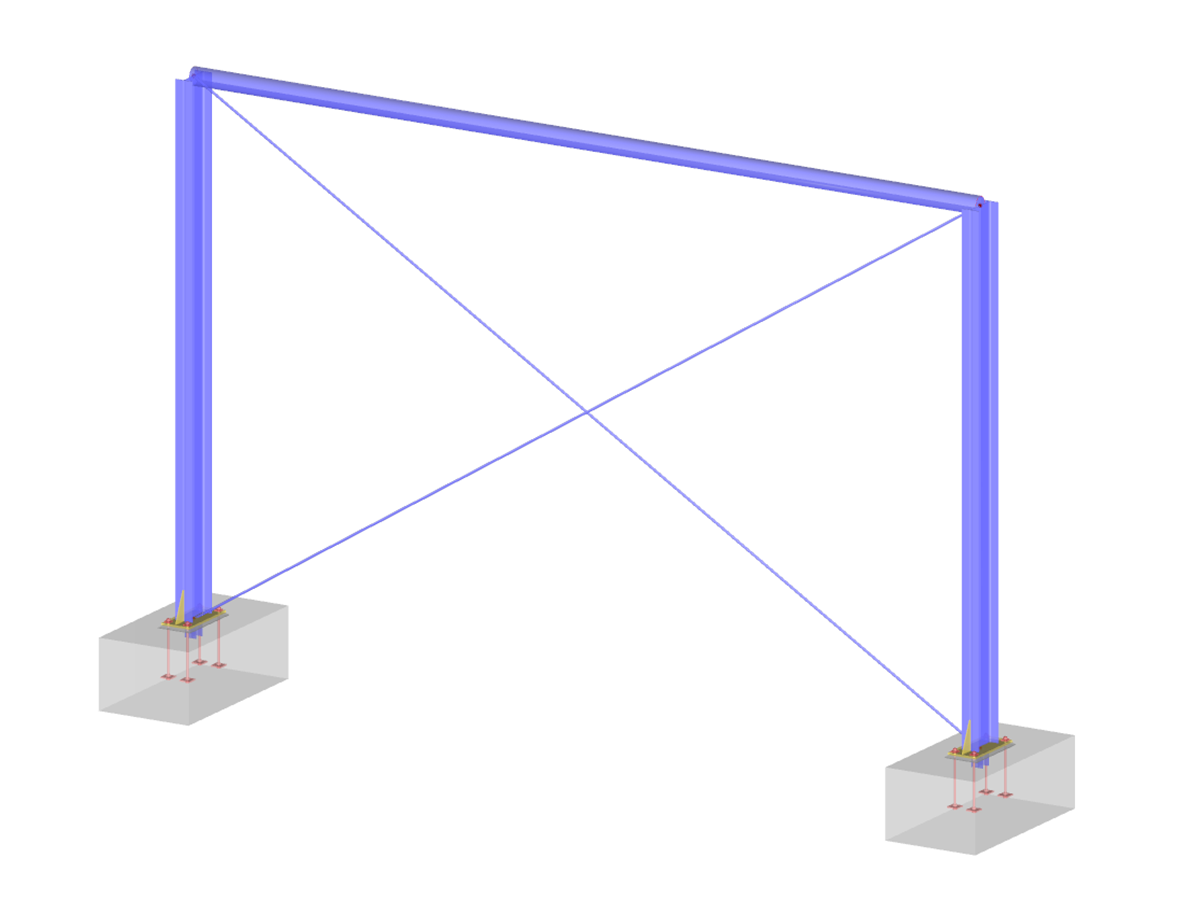 Structure de poutre et base de poteau