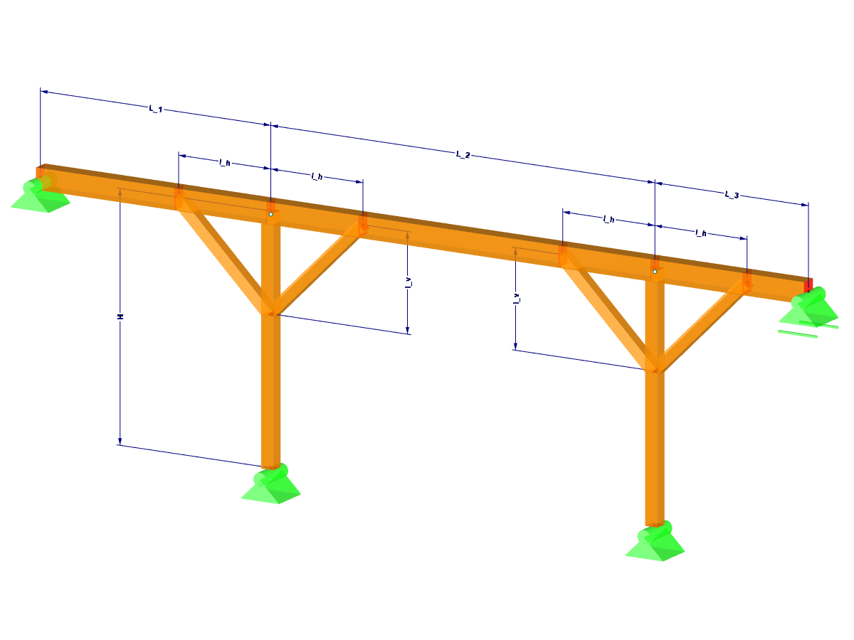 Parametrisierte Holzpfette