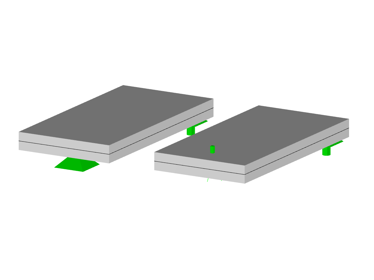 Surfaces avec appuis nodaux comme fondation de surface élastique