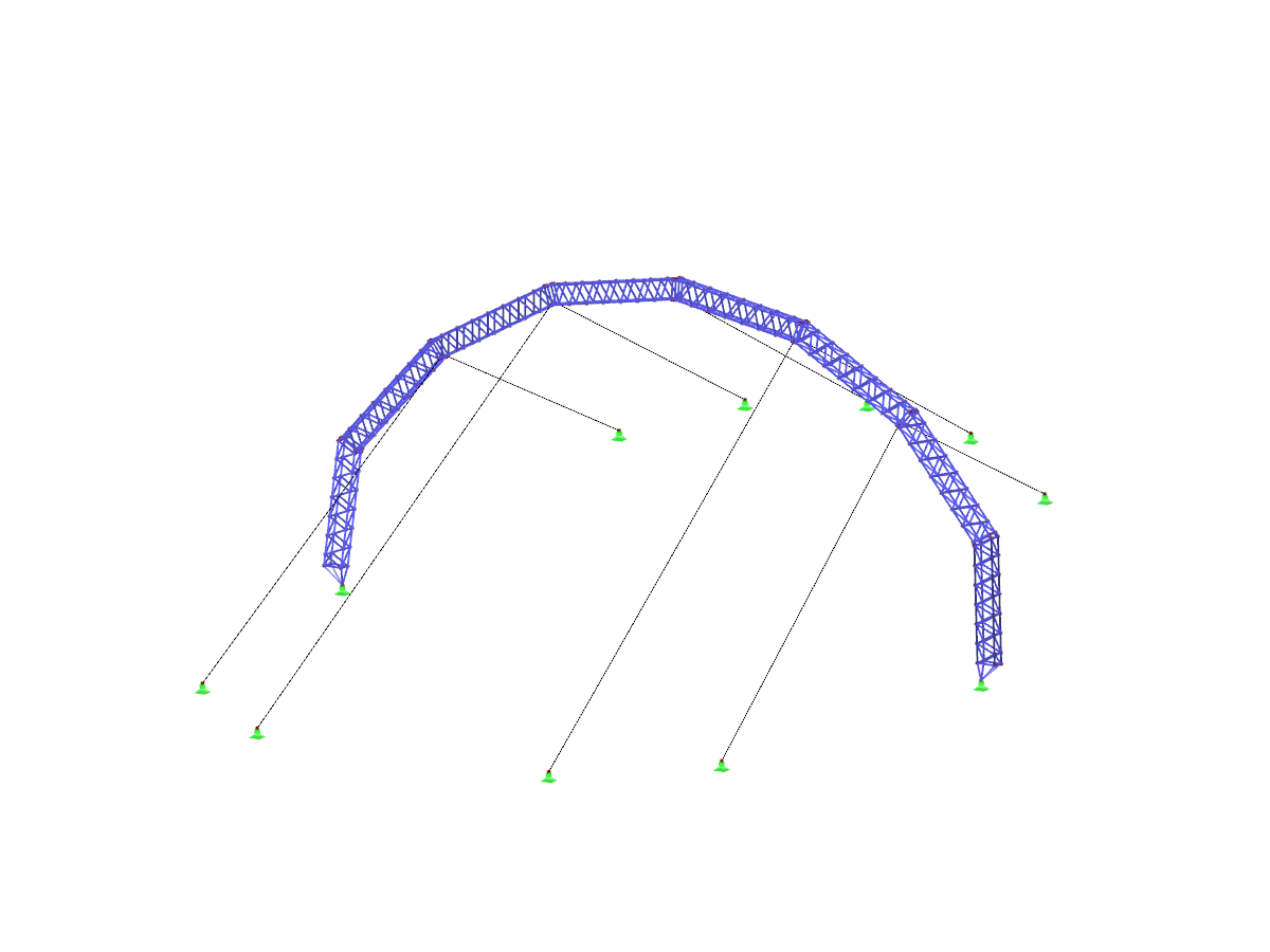 Modèle 3D du système de treillis