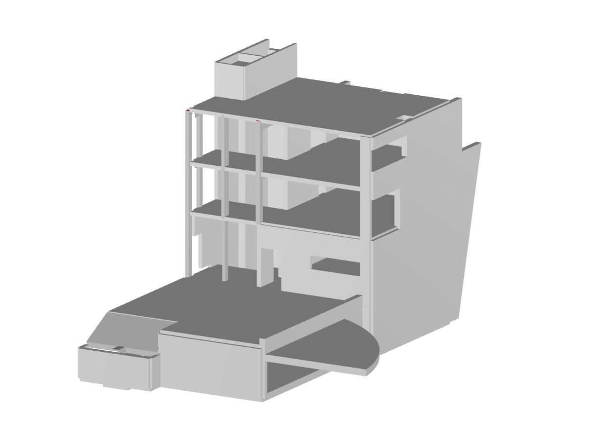 Centre du village composant C dans RFEM (© Dipl.-Ing.Rainer Zangerle)