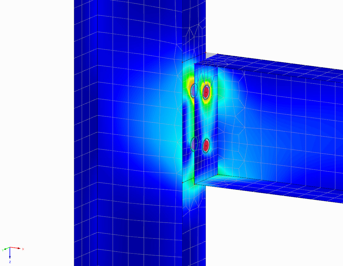 Modélisation d'un assemblage métallique dans RFEM