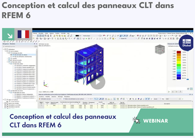 Webinaire enregistré sur le site Web de Dlubal