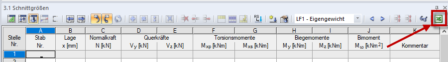 Fonction d’importation des tableaux Excel