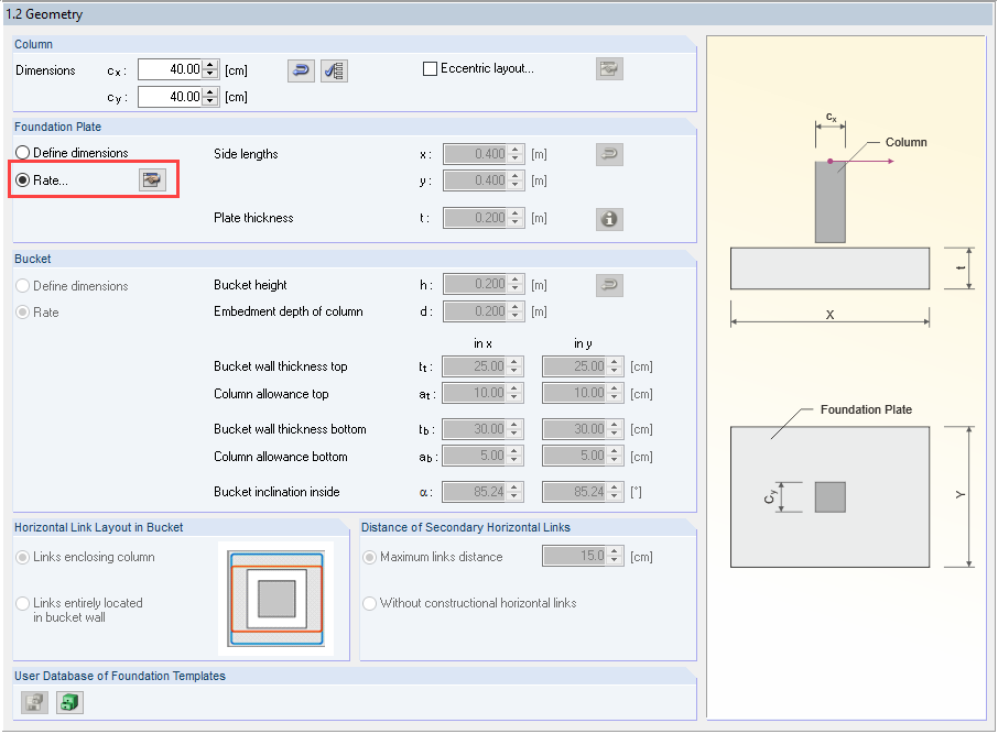 Calcul des dimensions