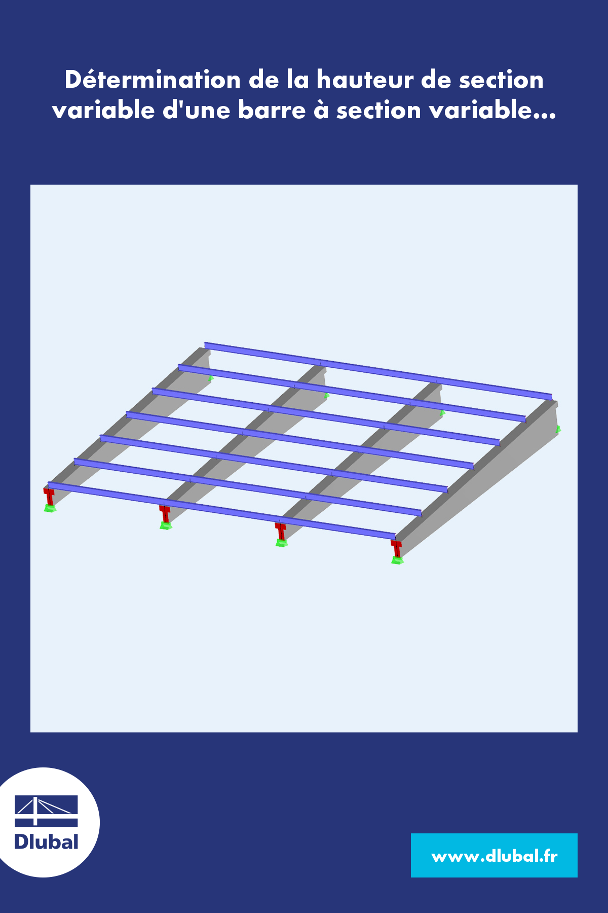 Détermination de la hauteur variable de la section d’une barre à section variable à l’aide de « Connecter les lignes ou les barres »