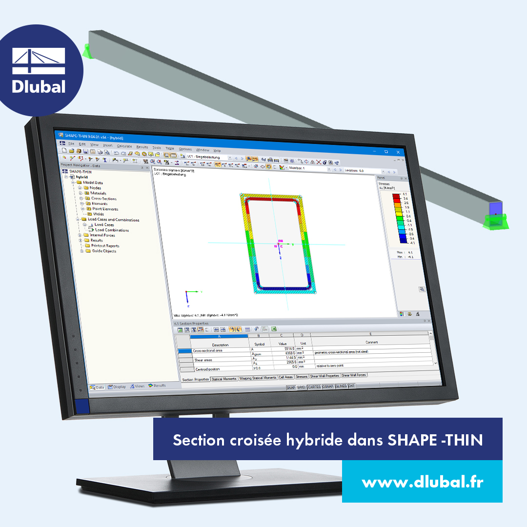 Section mixte dans SHAPE -THIN