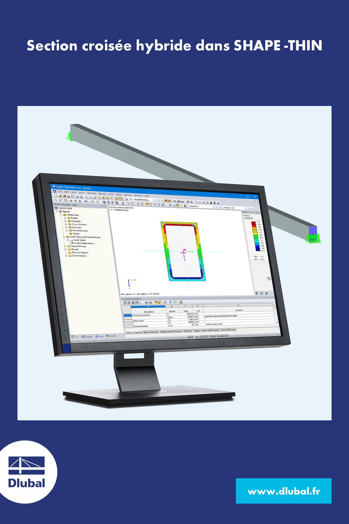 Section hybride dans SHAPE-THIN