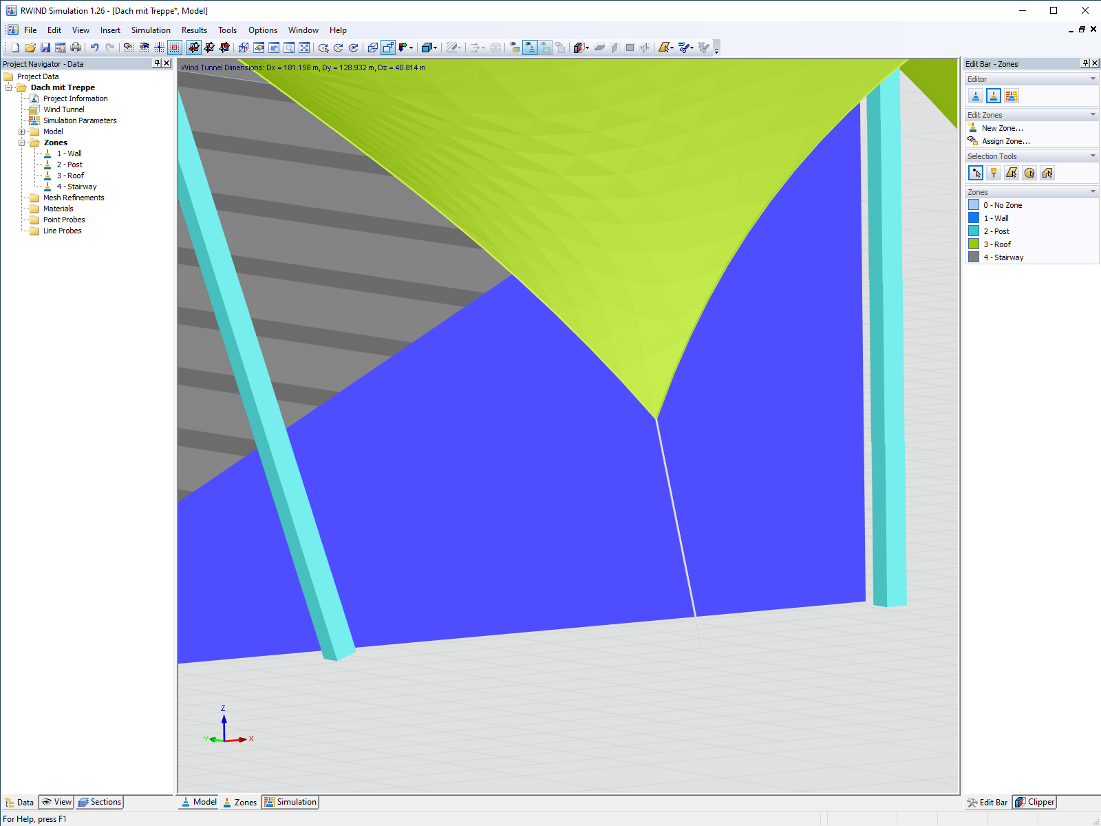 RWIND Simulation | Diviser le modèle en zones