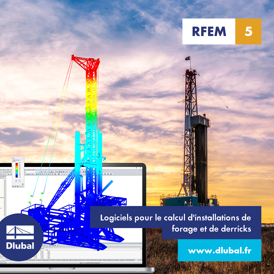 Logiciels de calcul de structure pour le forage de structures et de mâts