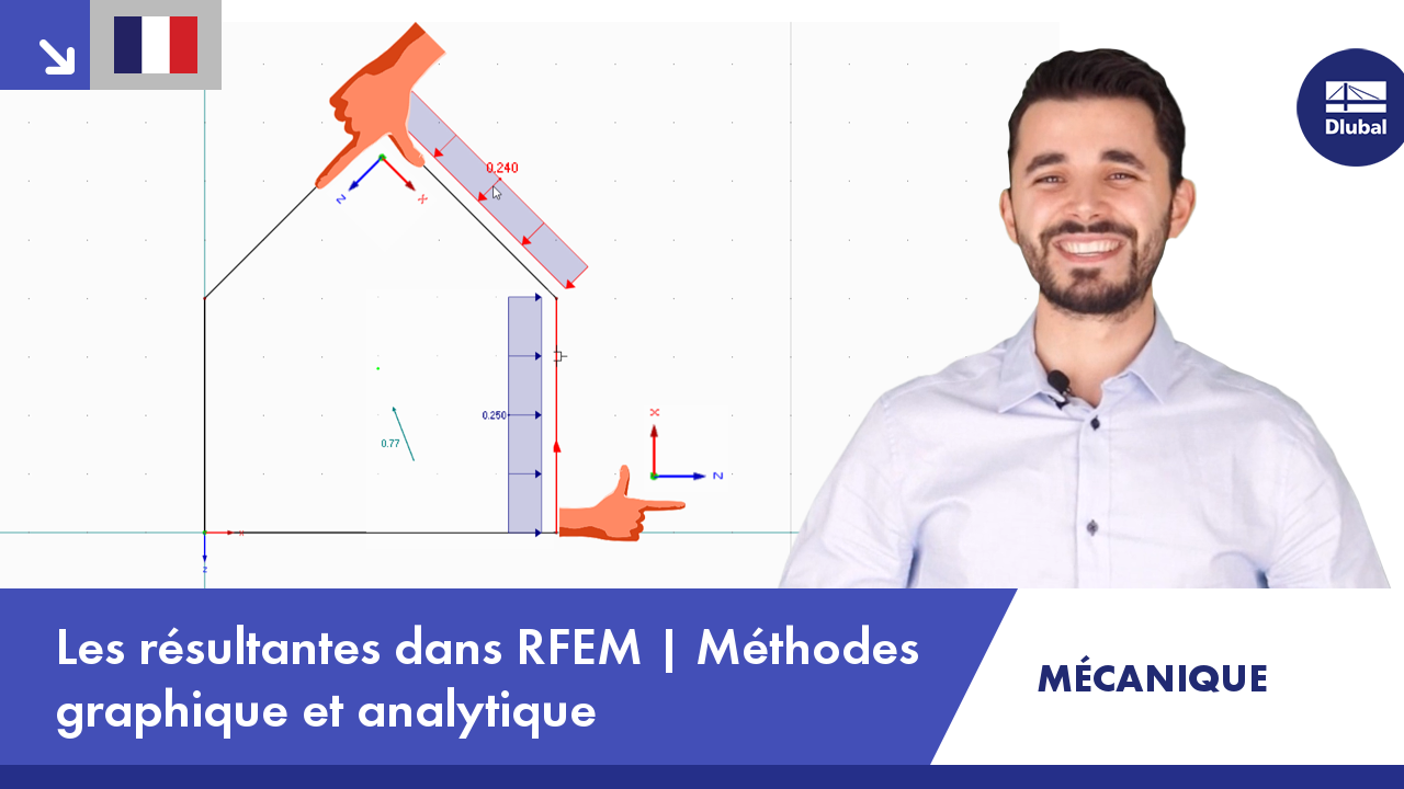 Vidéo : Génie mécanique | Résultante | Logiciel de calcul de structure RFEM | Graphiquement | Analytique