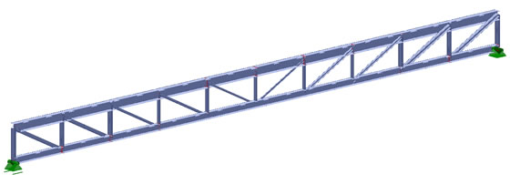 Analyse de différents systèmes structuraux possibles de portique sur la base d'une halle métallique de production