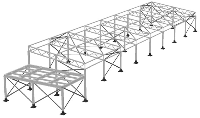 Plastique renforcé de fibres comme structure porteuse - Calcul de la structure de l'extension