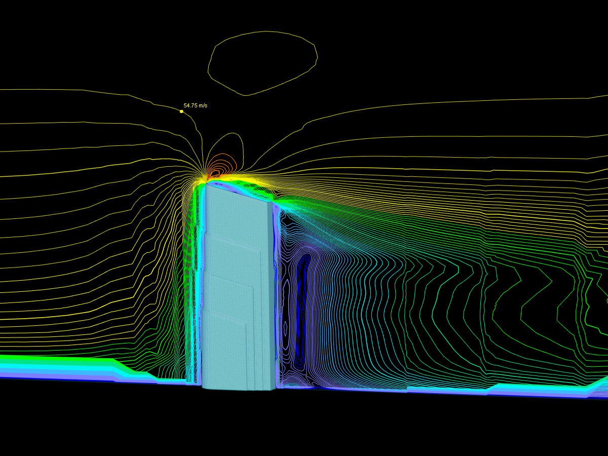 Tour de Beyrouth Sama | Liban | Simulation des flux de vent