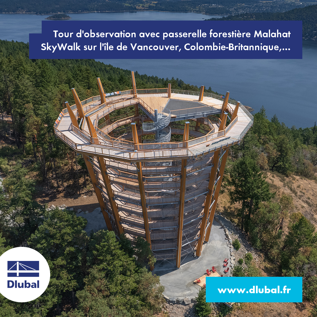 Tour d'observation avec passerelle forestière Malahat SkyWalk sur l'île de Vancouver, Colombie-Britannique, Canada