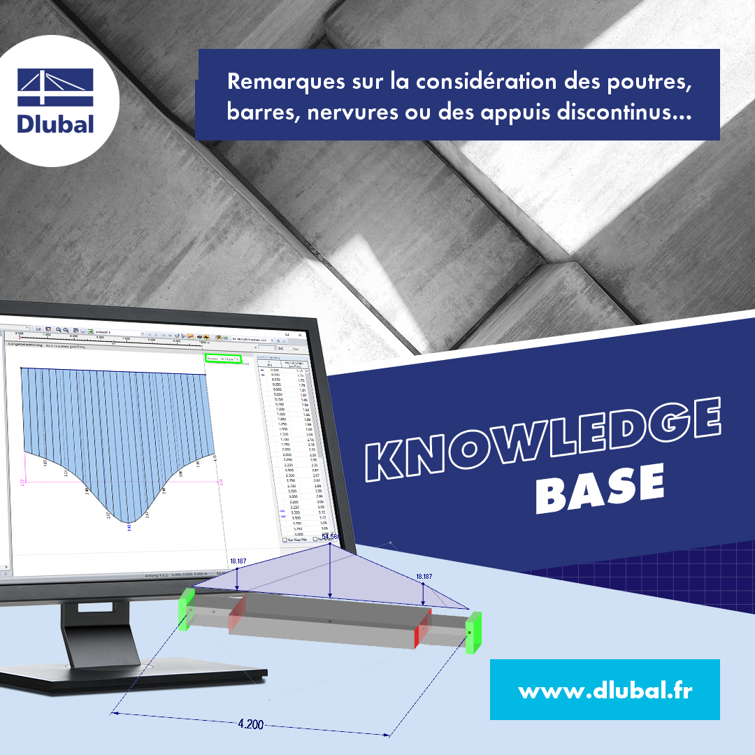 Remarques sur la considération des poutres, barres, nervures ou des appuis discontinus sous un plancher en béton armé
