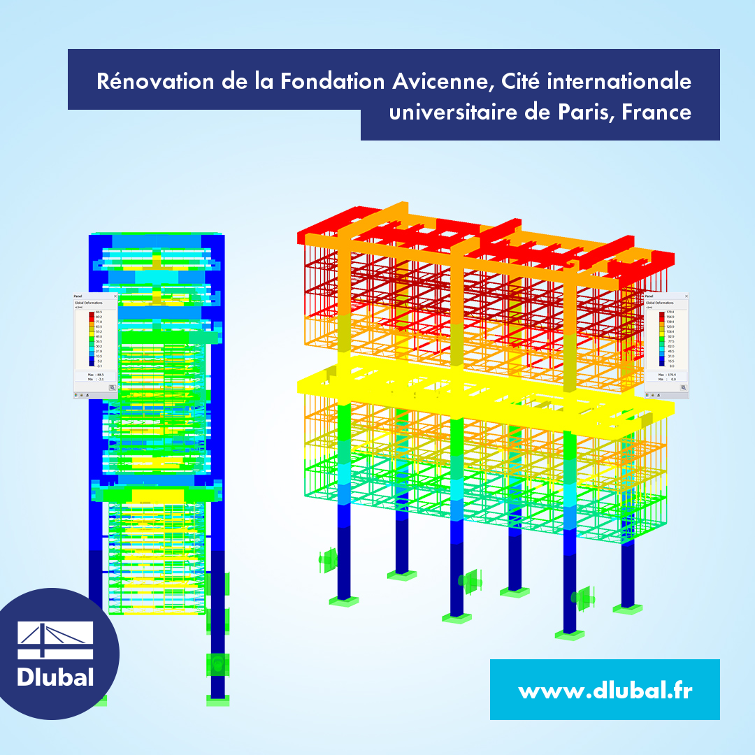 Sanierung der Fondation Avicenne, Cité Internationale Universitaire de Paris, Frankreich