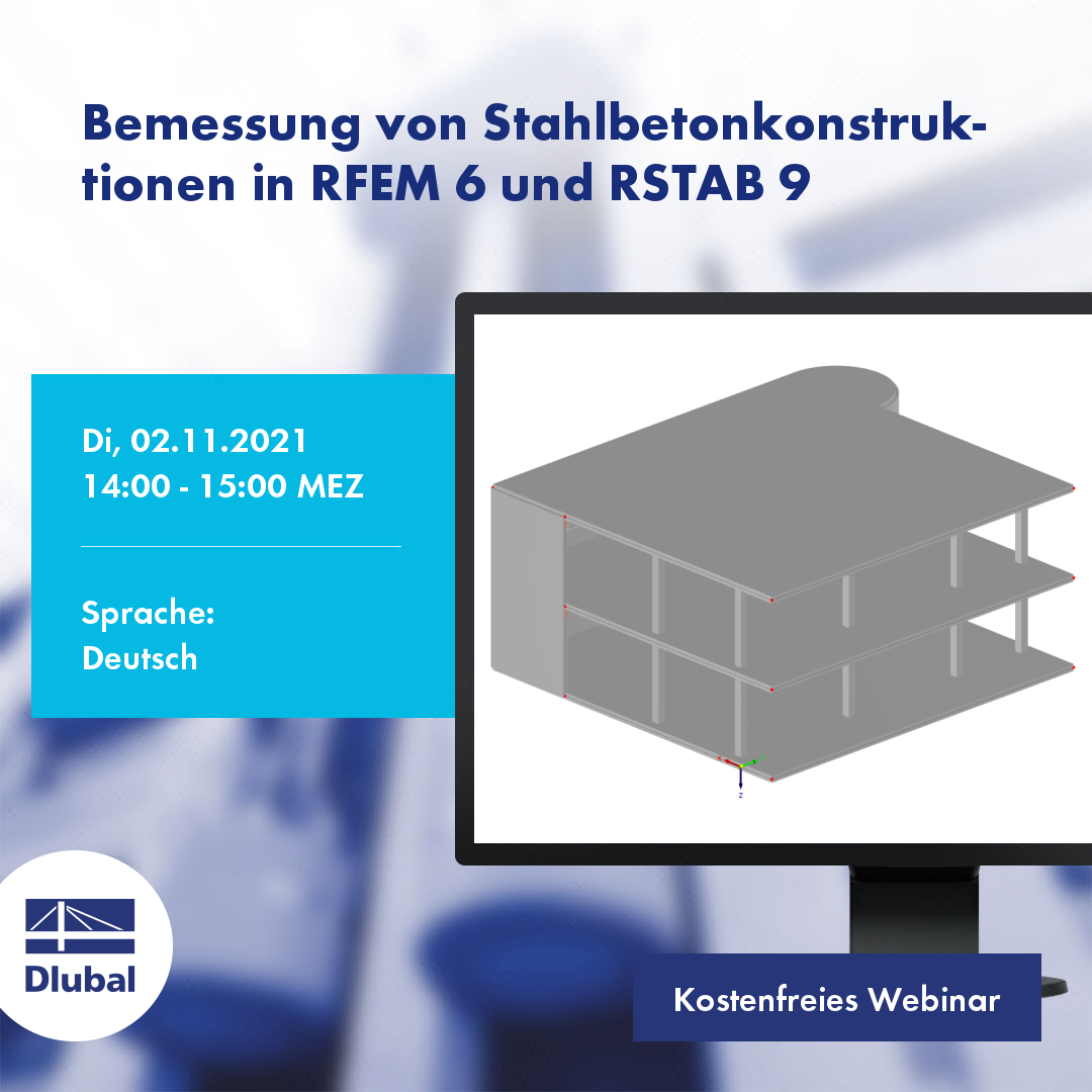 Calcul de structures en béton armé dans RFEM 6 et RSTAB 9