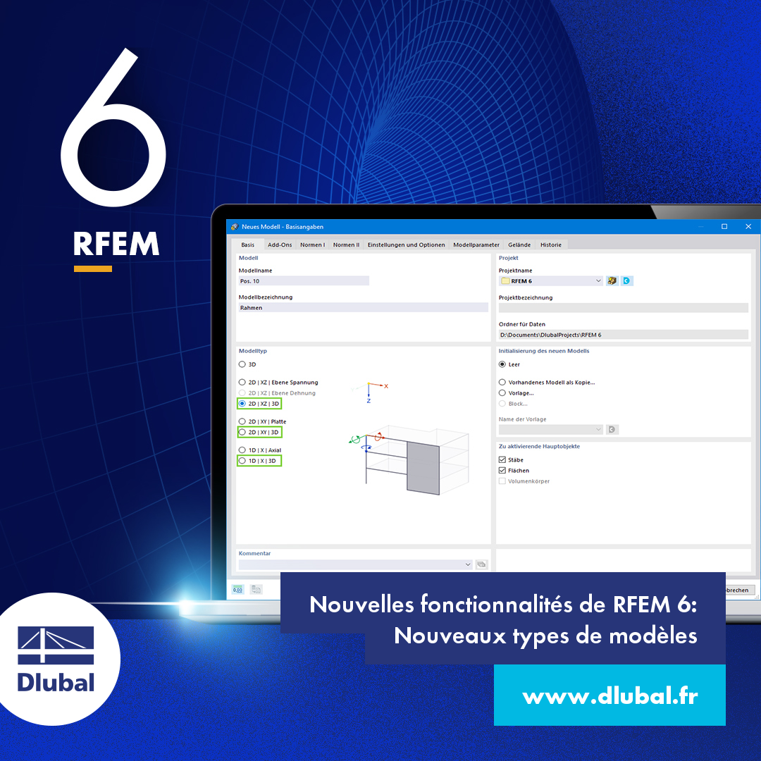 Nouvelles fonctionnalités dans RFEM 6