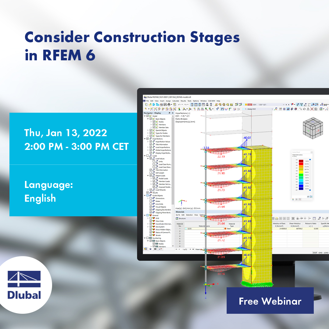 Considération des étapes de construction\n dans RFEM 6