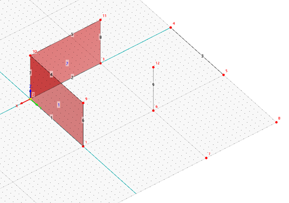 Lignes et nœuds copiés avec de nouvelles lignes et surfaces