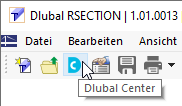 Bouton « Dlubal Center »