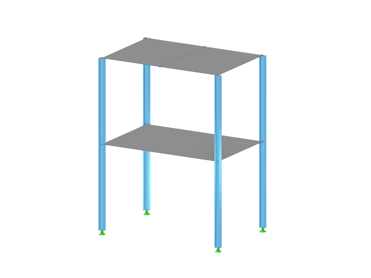 Structure en acier avec dalles en béton