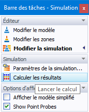 Barre des tâches - Simulation