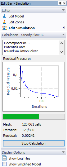 Calcul – Flux stationnaire