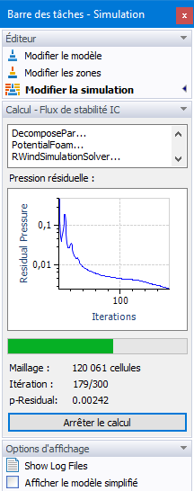 Calcul – Flux stationnaire