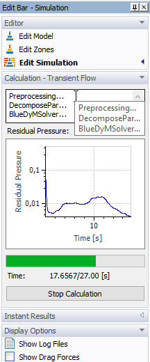 Calcul – Flux transitoire