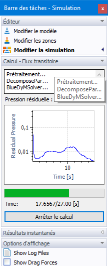 Calcul – Flux transitoire